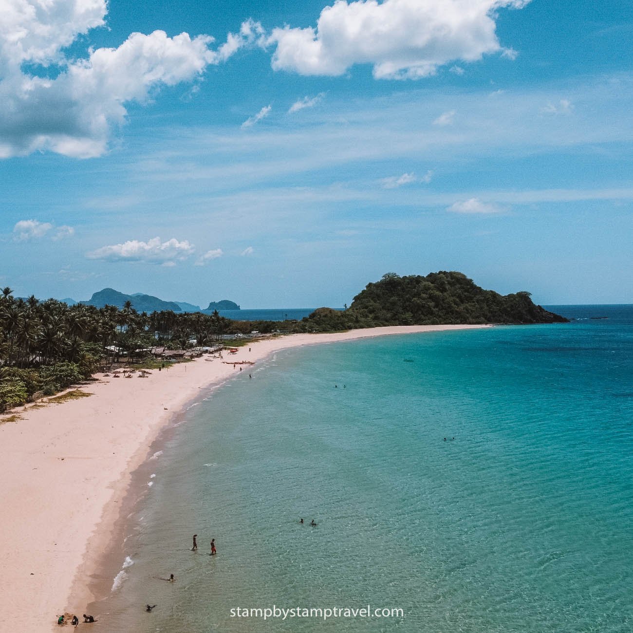 Vistas de Nacpan Beach en El Nido