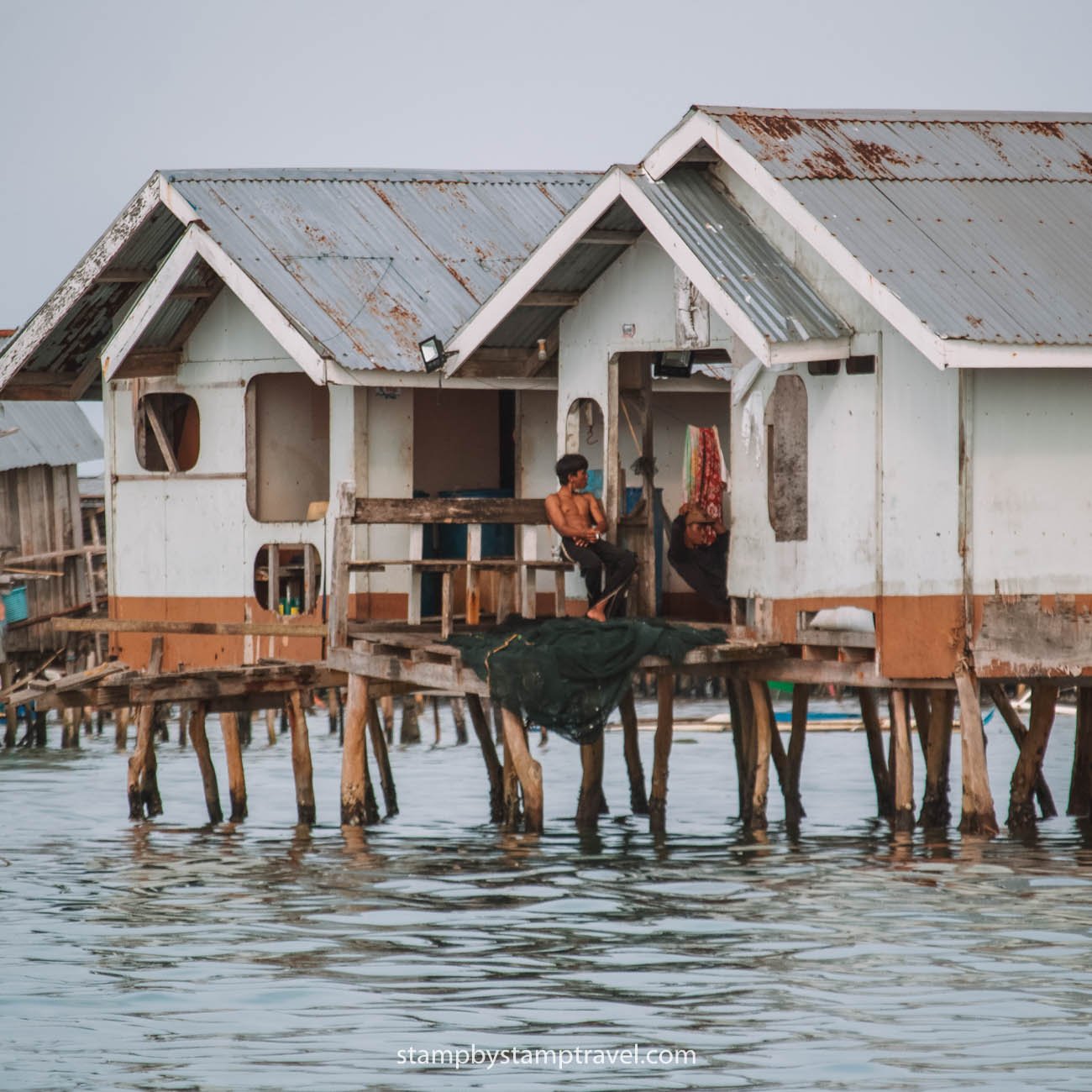 Pueblo Flotante en Balabac Filipinas