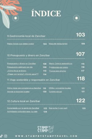 Guía de Zanzíbar Índice 3