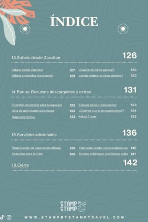 Guía de Zanzíbar Índice 4