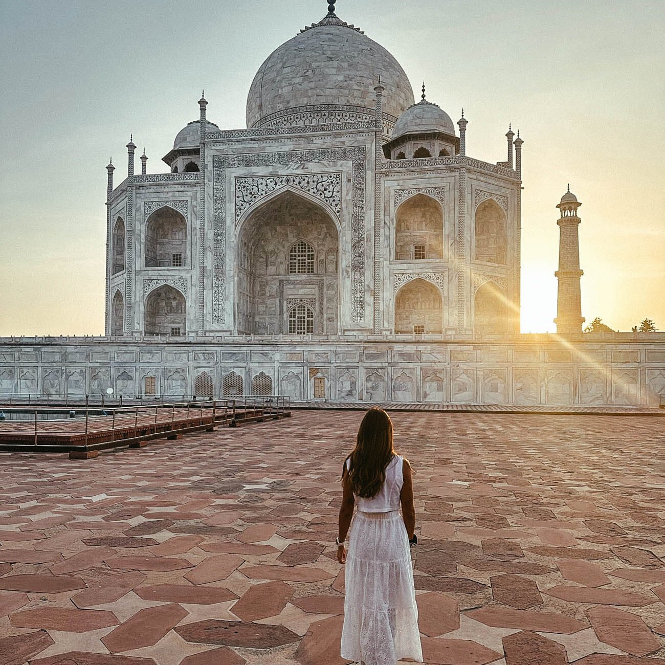 Leyre en el Taj Mahal India