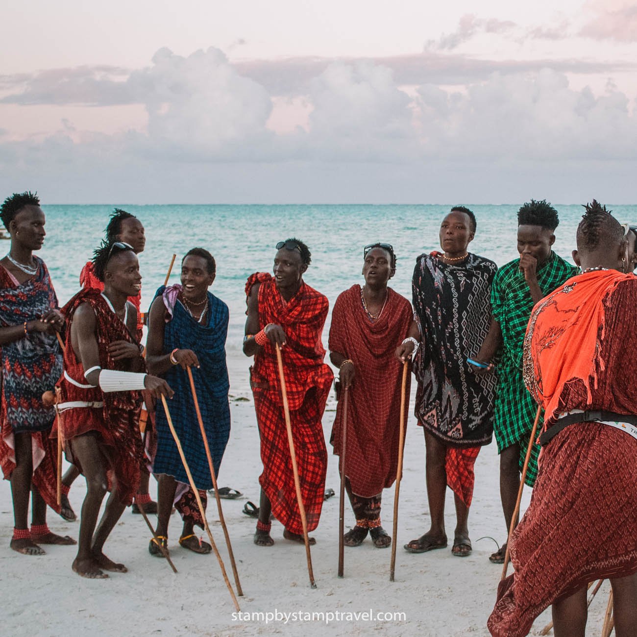 Maasais en Paje, Zanzíbar
