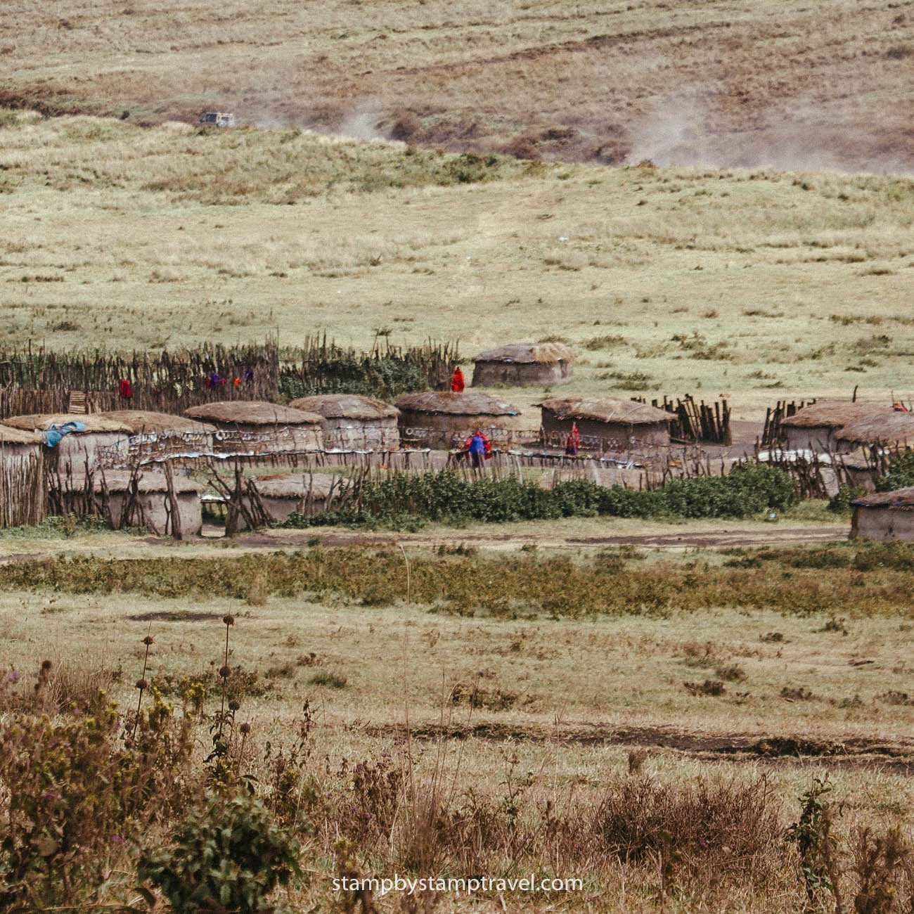 Pueblo Maasai en Tanzania