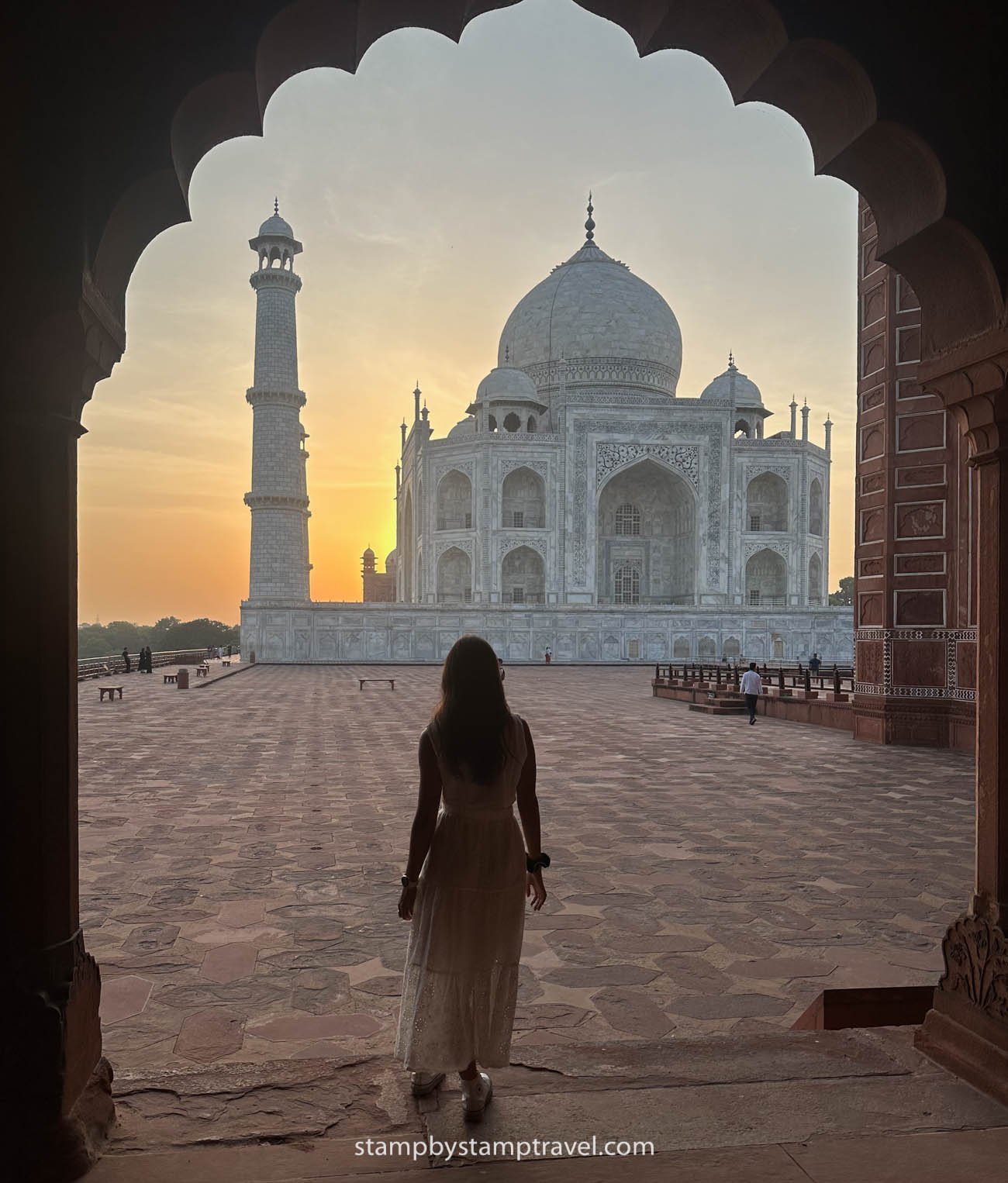 Taj Mahal desde la mezquita
