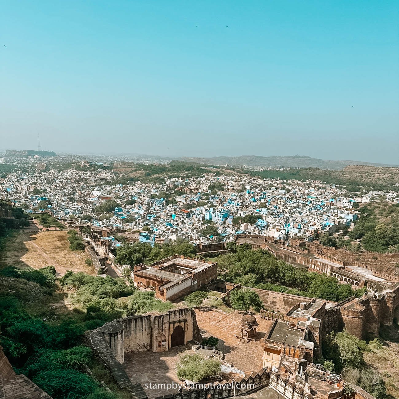 Vistas de Jodhpur en el viaje a India