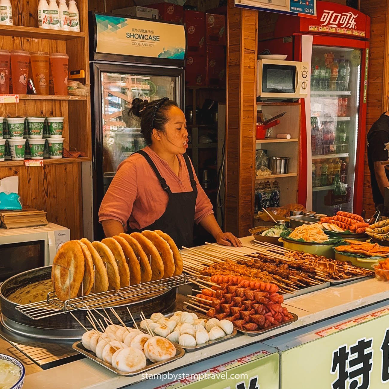 Comida en el Parque Nacional de Zhangjiajie