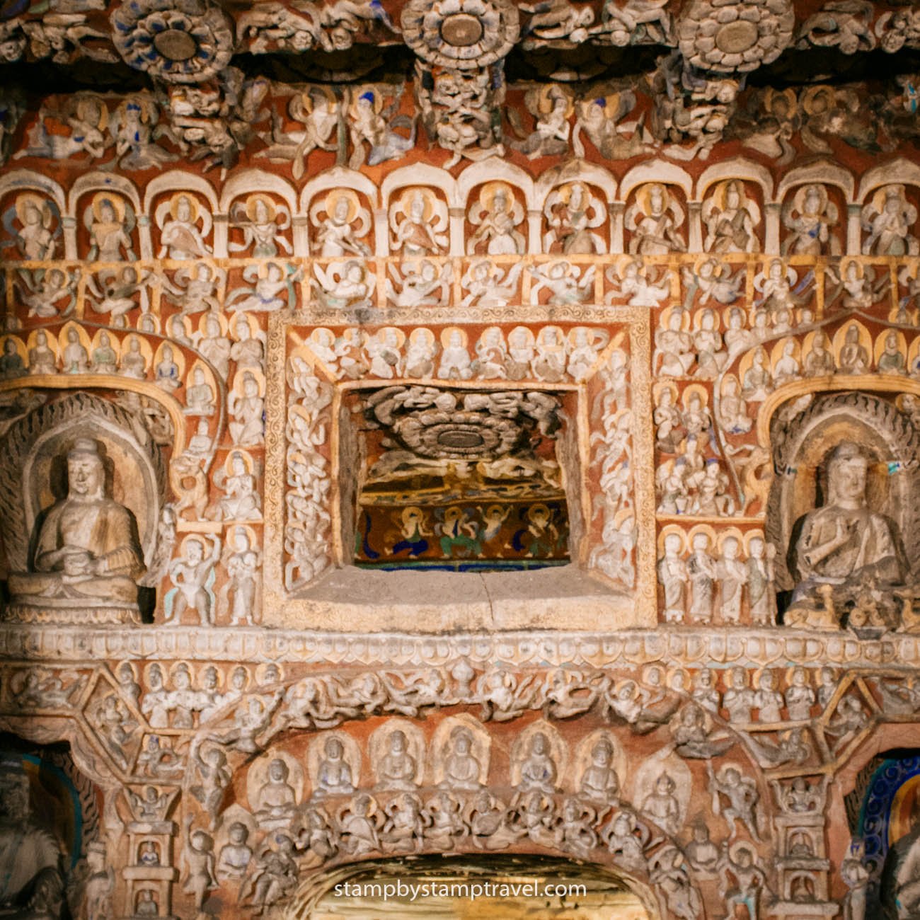 Detalles en las Grutas de Datong