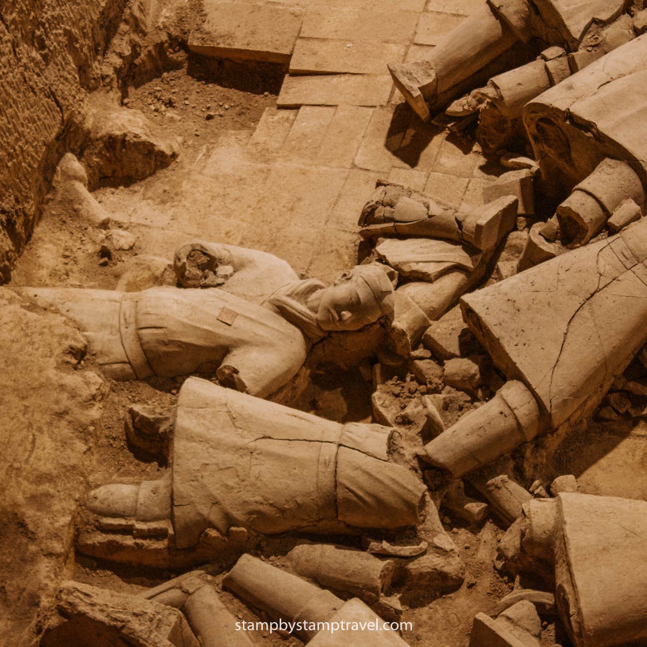 Guerreros de terracota enterrados