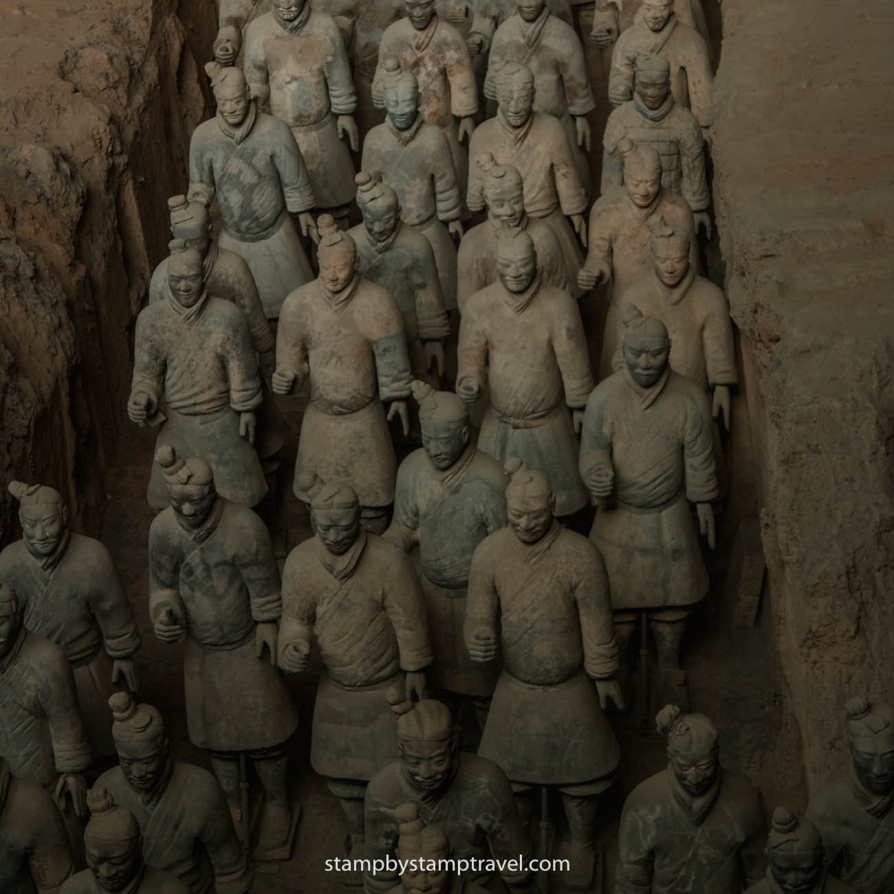 Guerreros de Terracota listos para la guerra