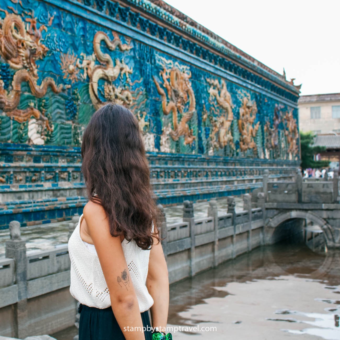Mural de los nueve dragones en Datong