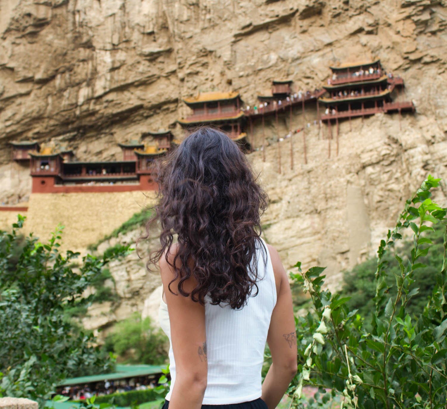 Templo colgante de Xuankong Si en Datong