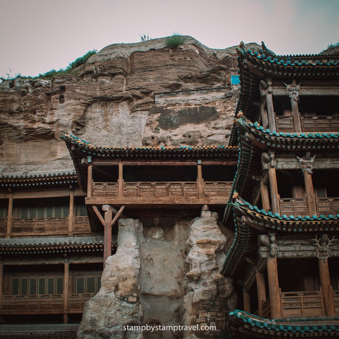 Templos en las Grutas de Yungang