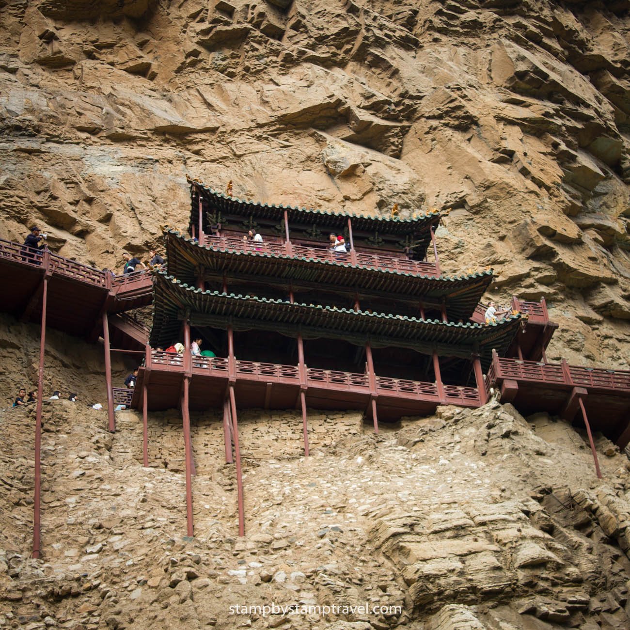 Vistas del Templo Colgante de Hengshan