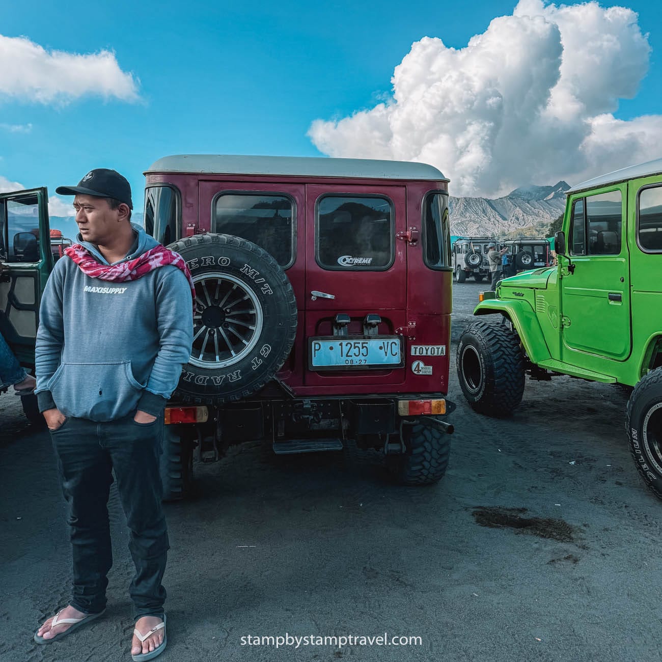 Jeeps al monte Bromo