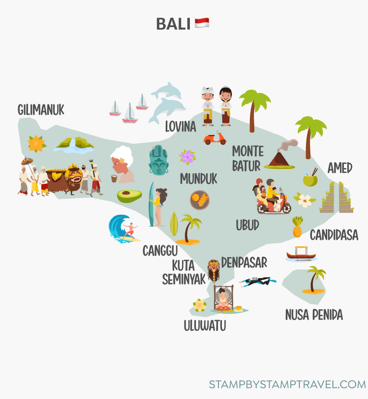 Mapa de Bali