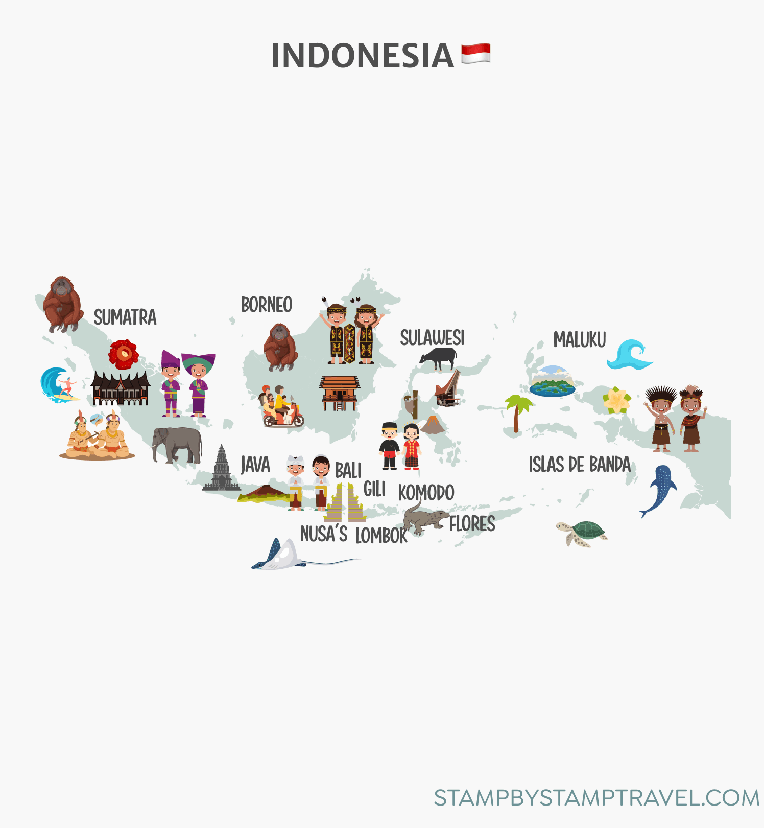 Mapa de Indonesia