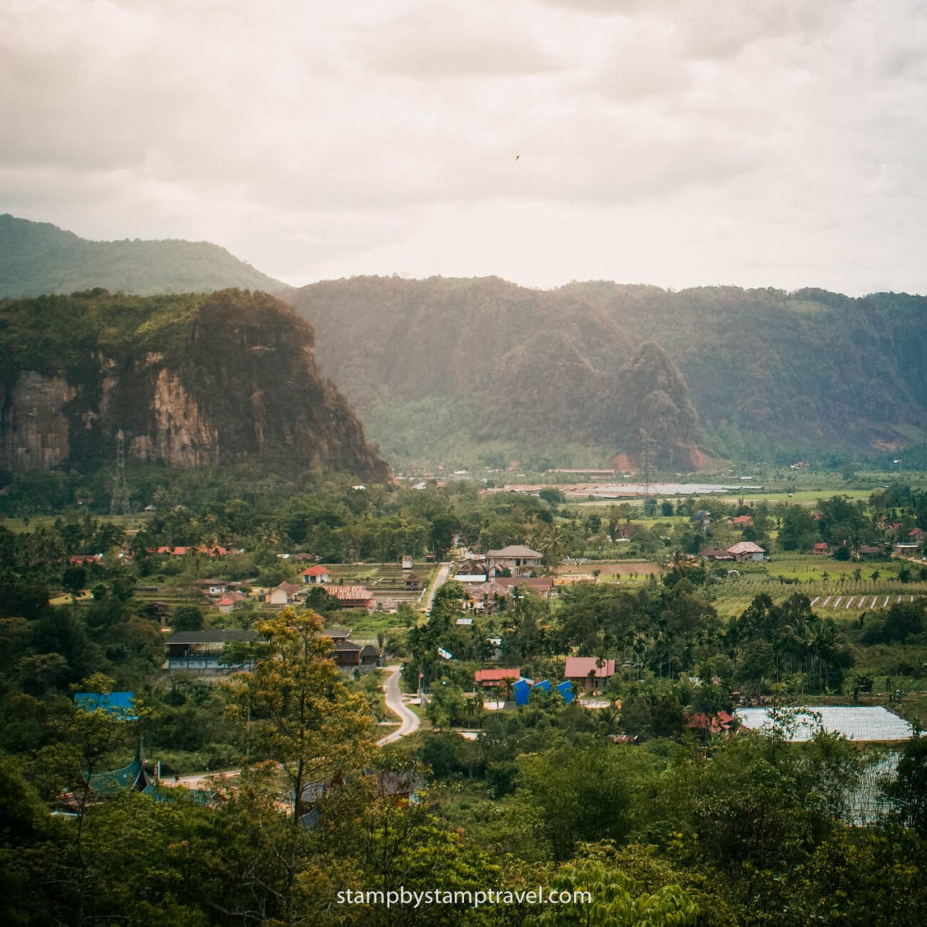 Vistas de Harau Valley en Sumatra