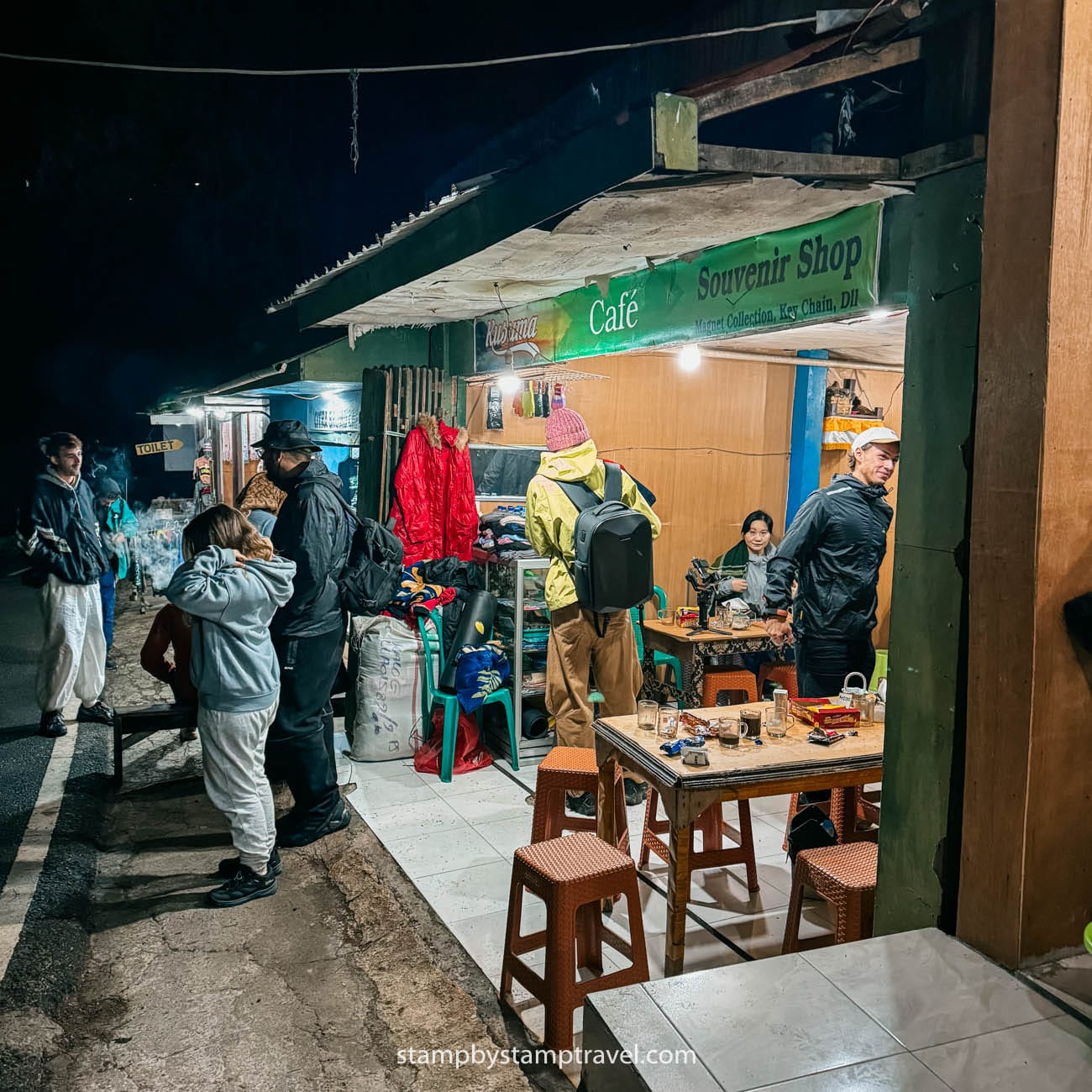 Tiendas para alquilar en el Monte Bromo