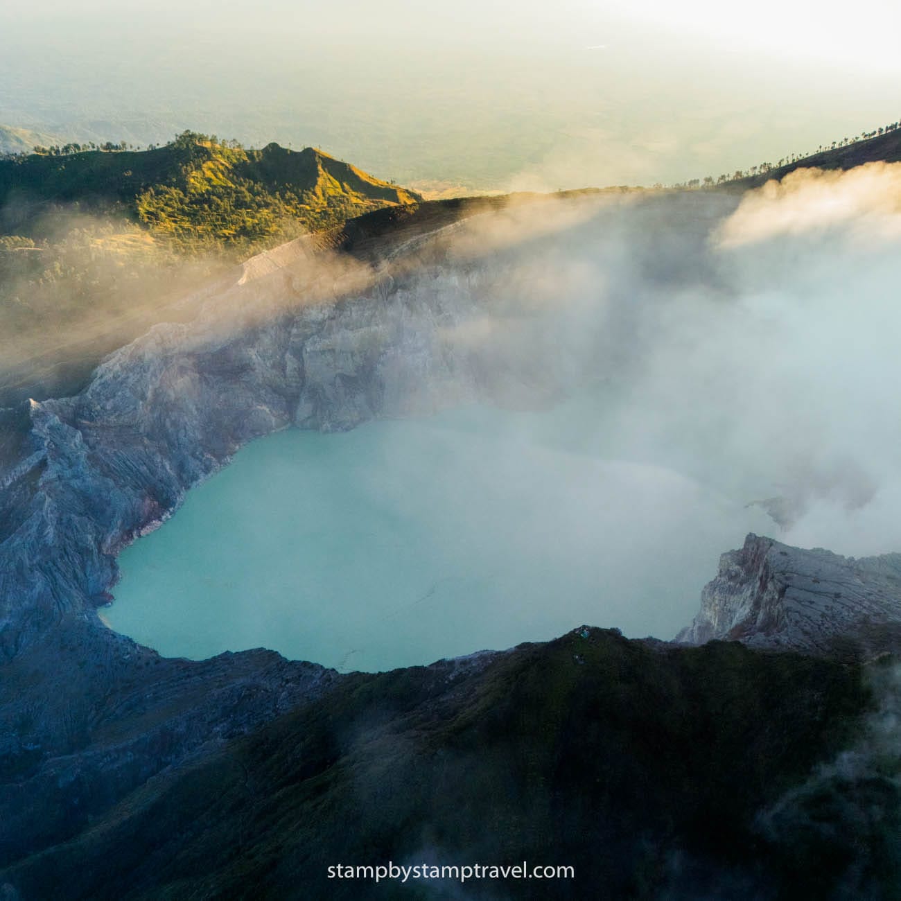 Volcán Ijen en Indonesia