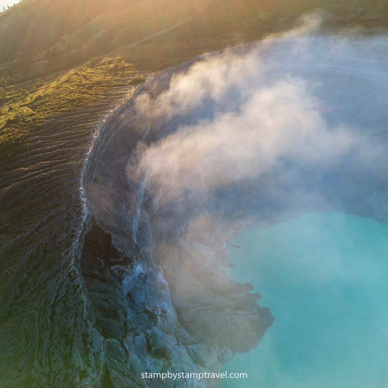 Volcán Ijen en Indonesia