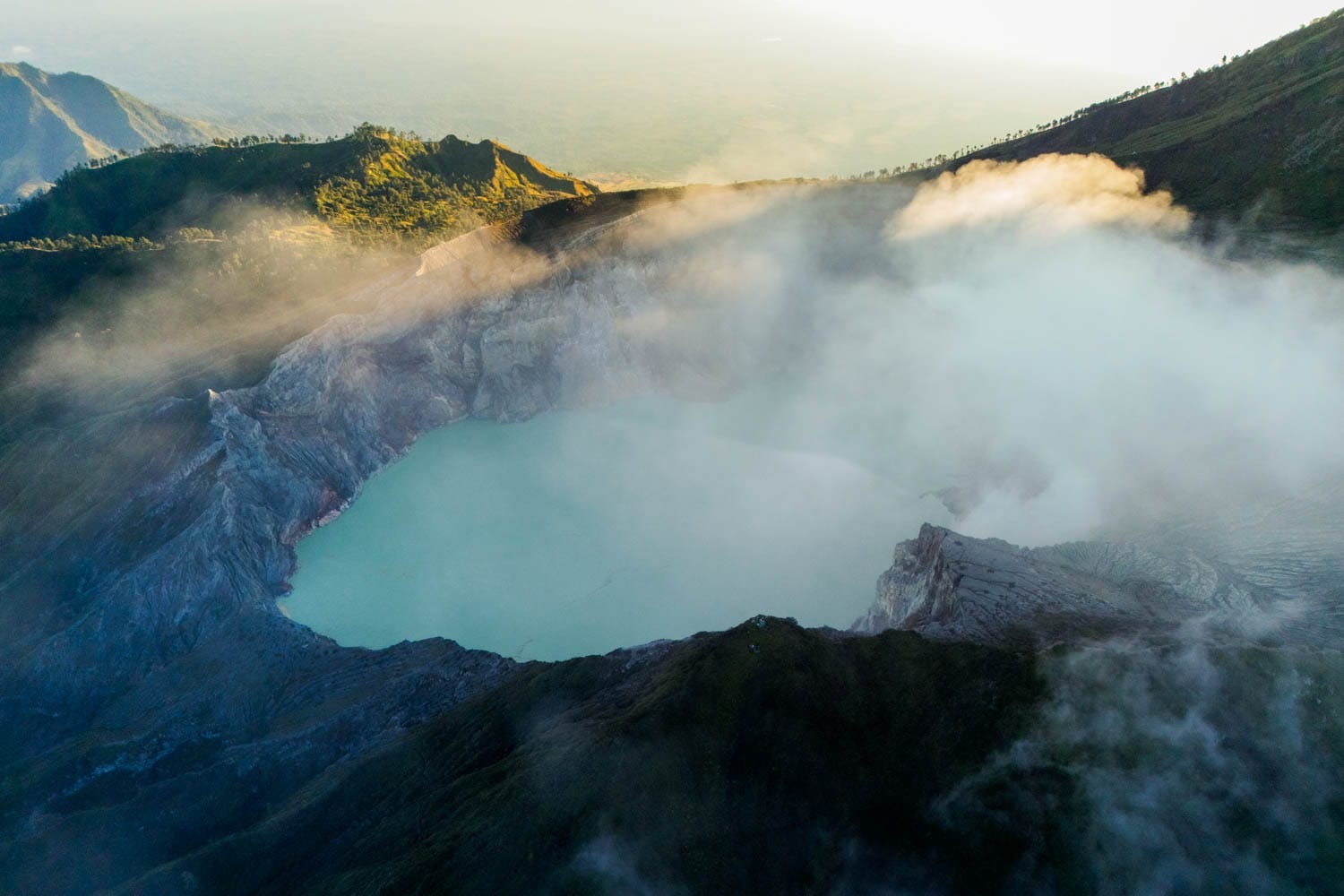 Volcán Ijen en Java
