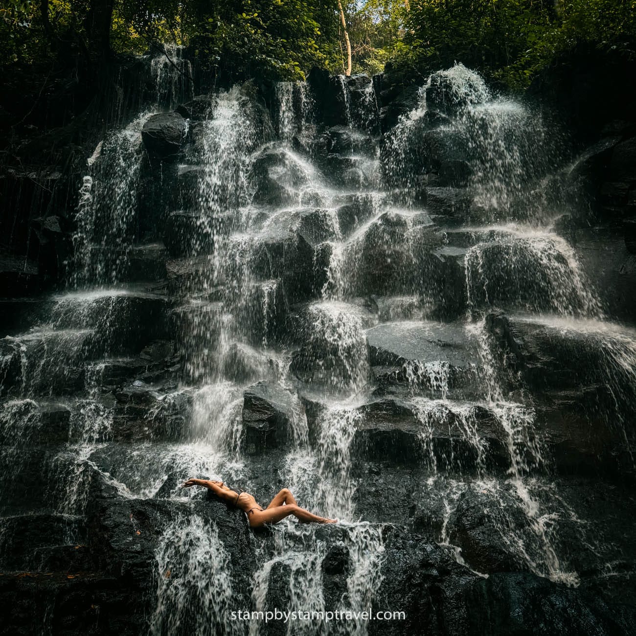 Leyre en Kanto Lampo, otra de las mejores cascadas de Bali
