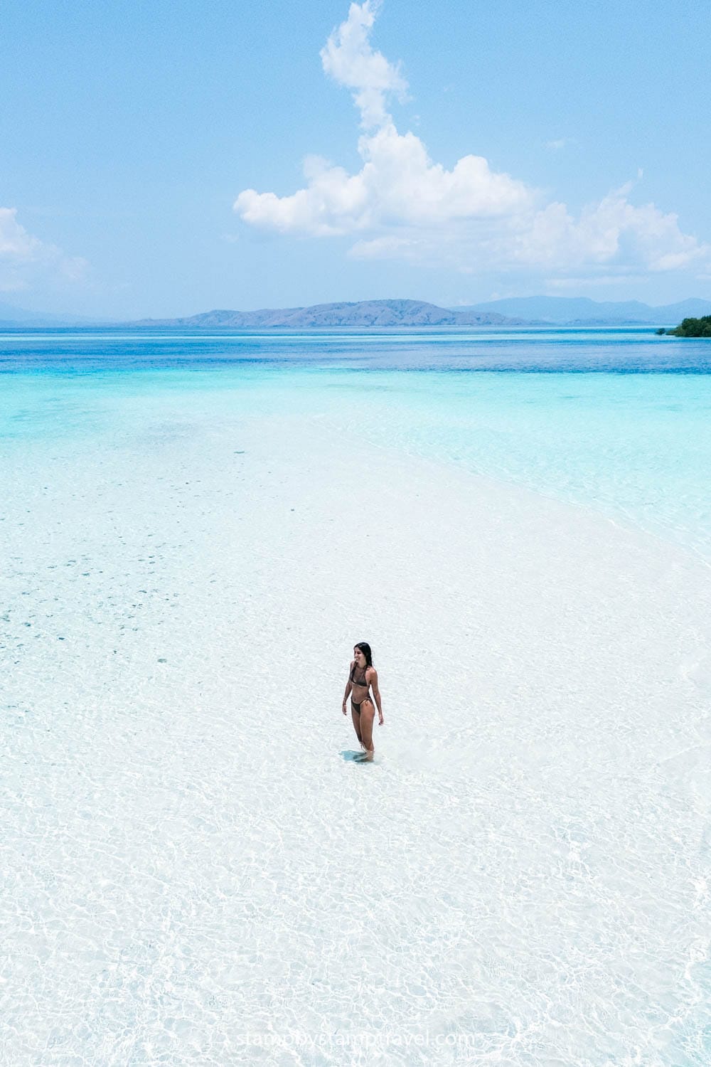 Leyre en el Sandbar de Komodo National Park