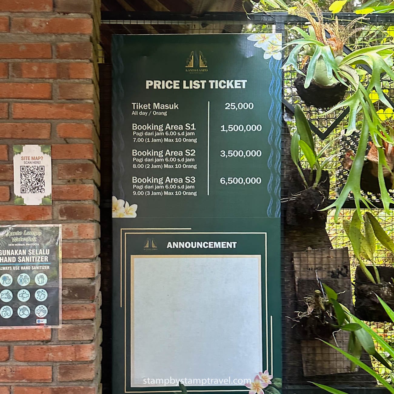Precio de la cascada Kanto Lampo