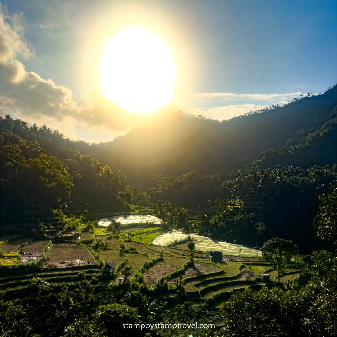 Vistas de la carretera de Amed en Bali