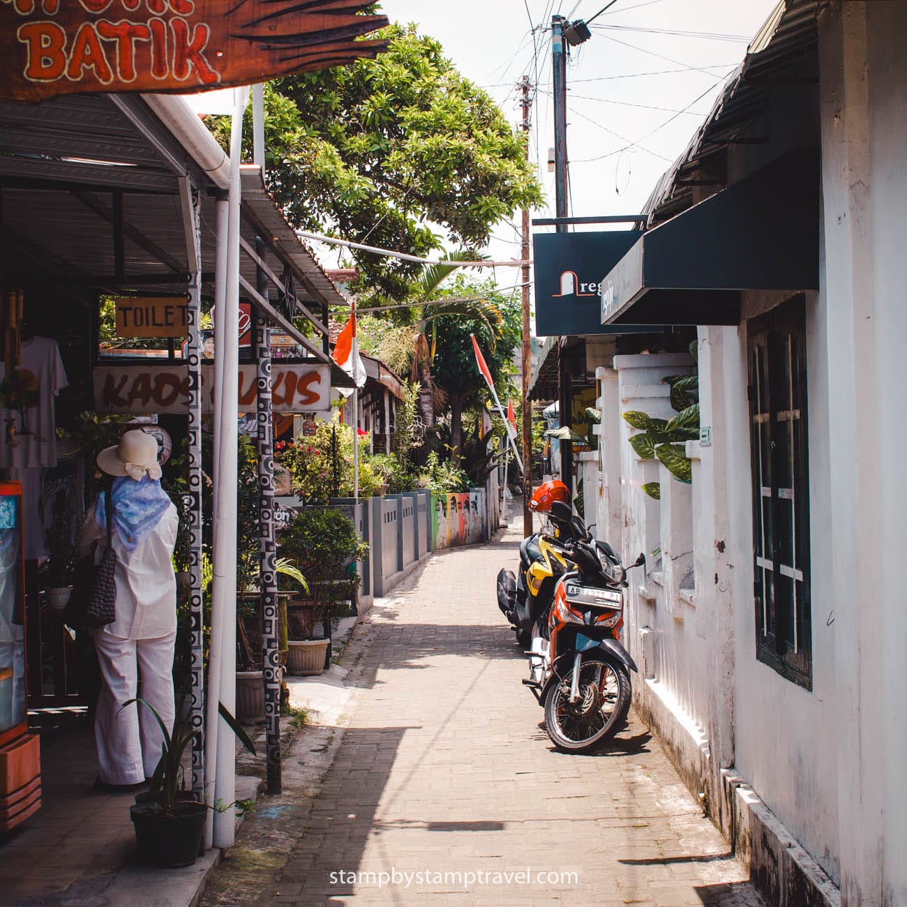 Calles de Yogyakarta Indonesia 15 días