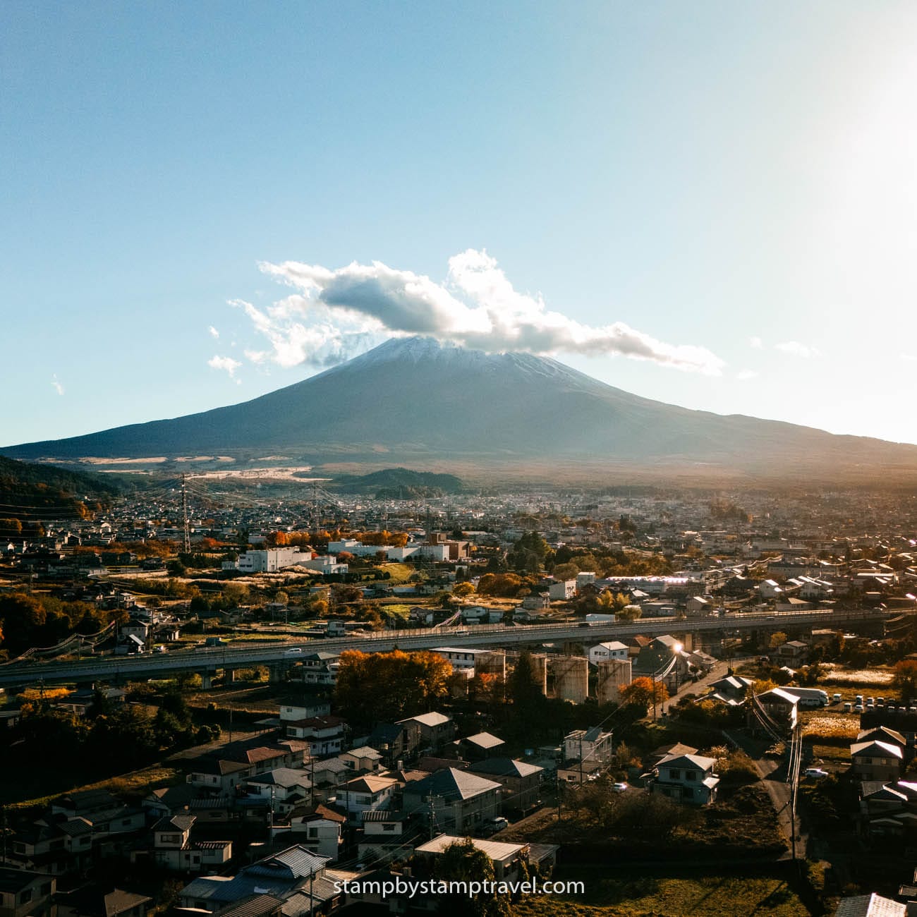 Monte Fuji en la ruta por los Alpes Japoneses
