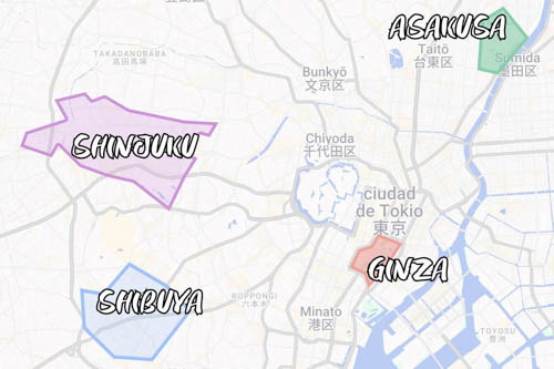 Dónde alojarse en Tokio