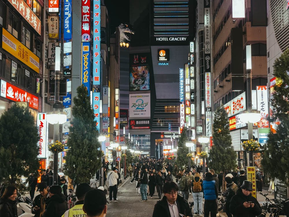 Shinjuku en la guía de Tokio