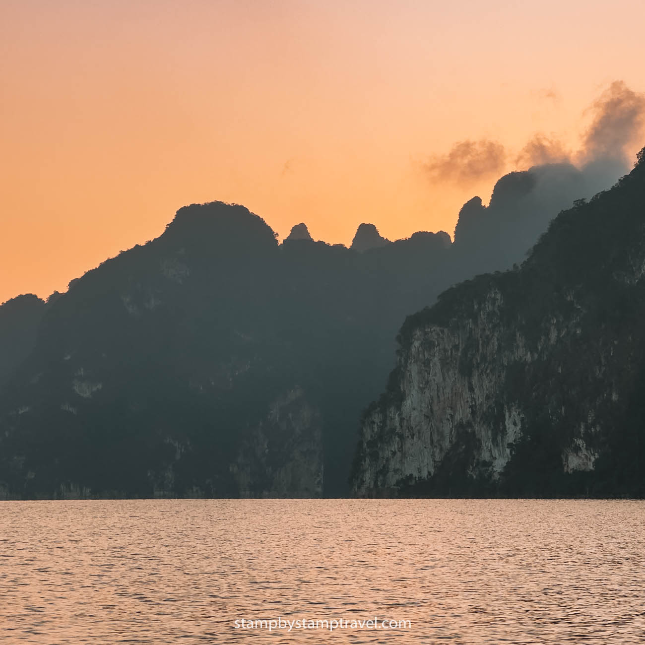 Atardecer en Khao Sok