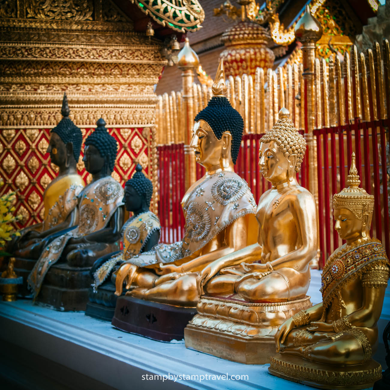 Buddhas en el Doi Suthep