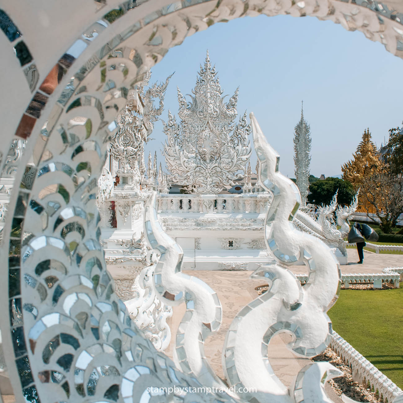 Detalles del Templo Blanco de Chiang Rai