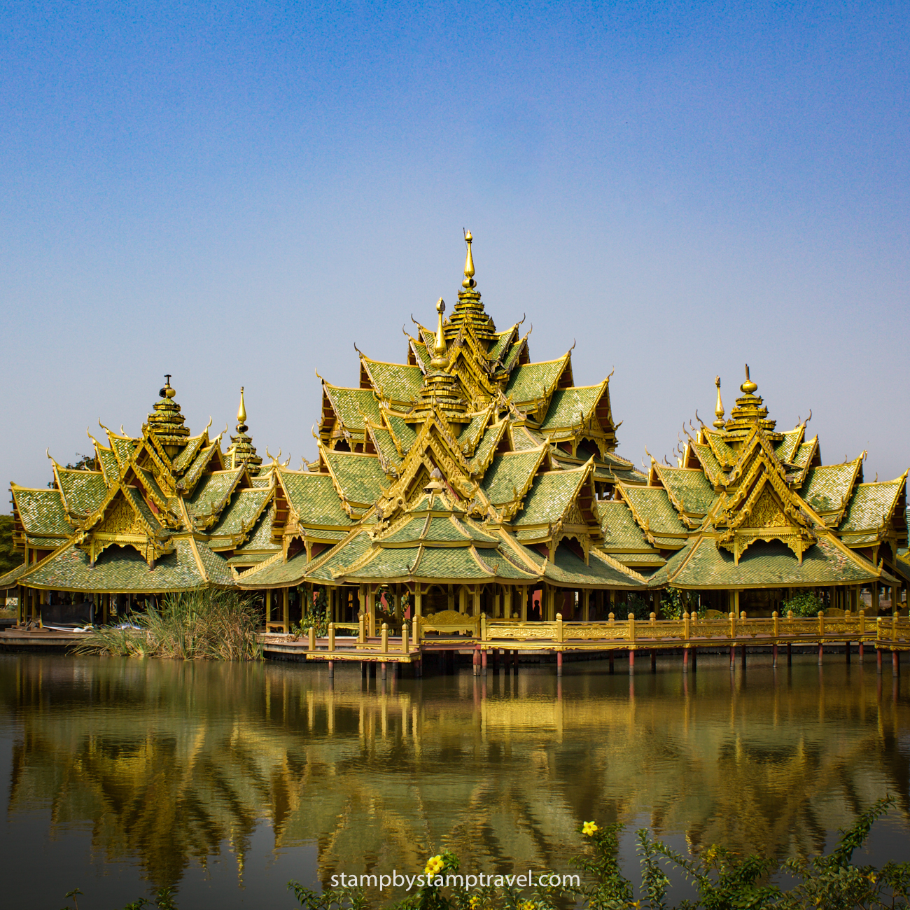 Pabellón de los iluminados en el Ancient City Bangkok