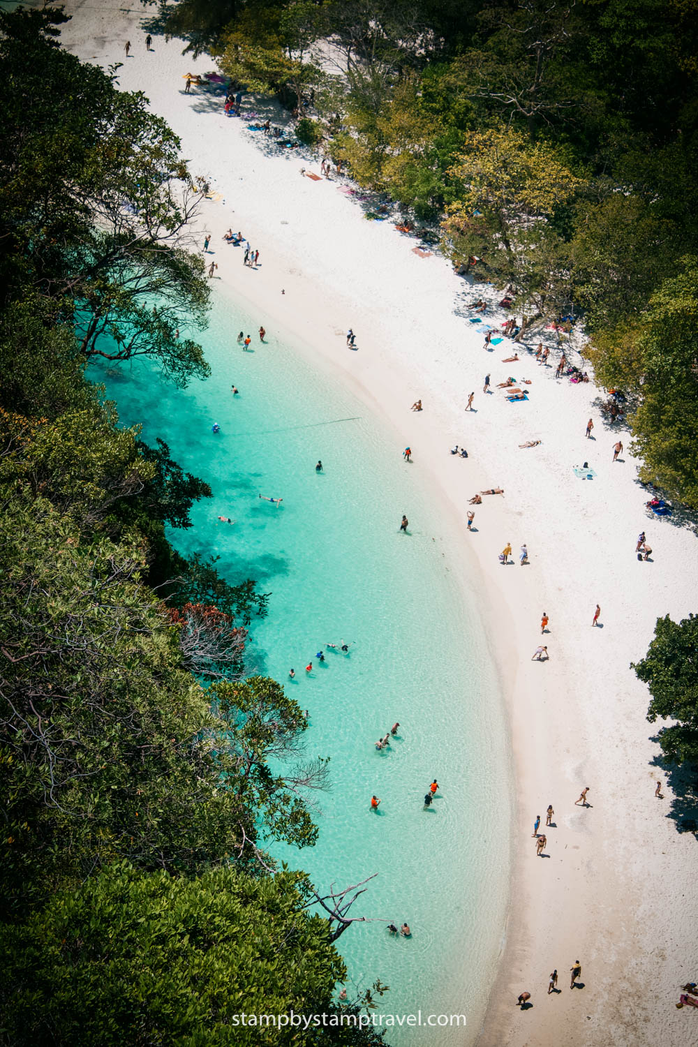 Playa de Hong Island desde el mirador