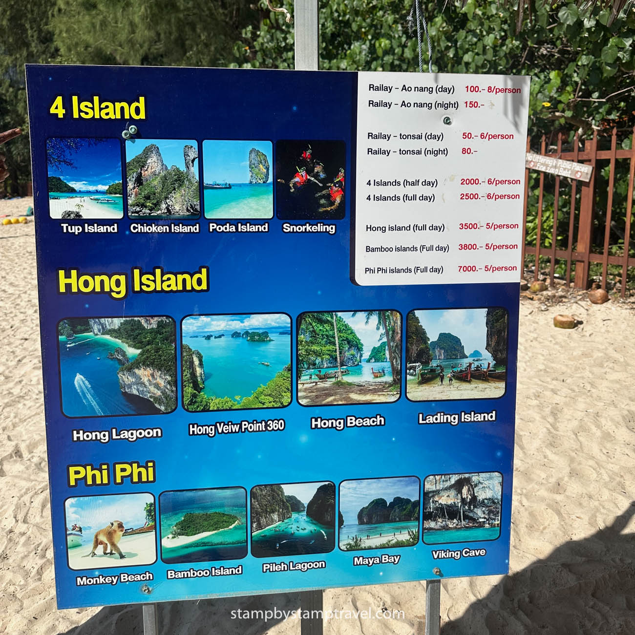 Barcos a Railay Beach