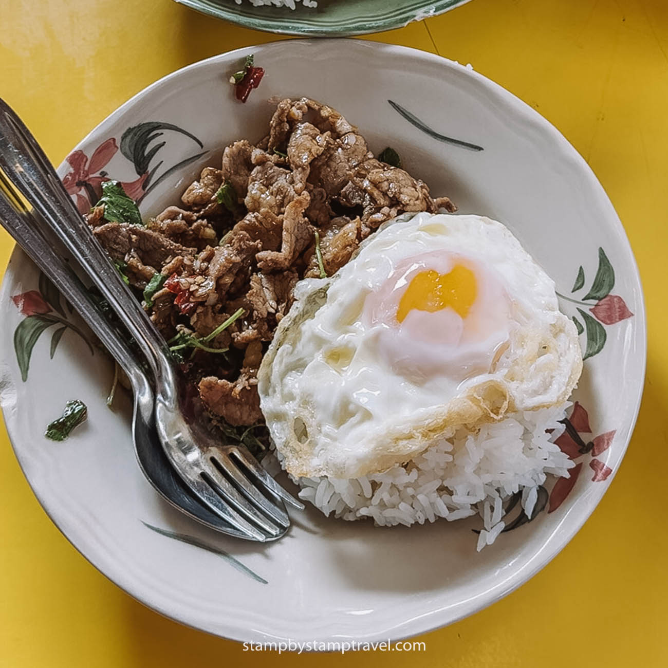 Pad Kra Pao, comida típica de Tailandia