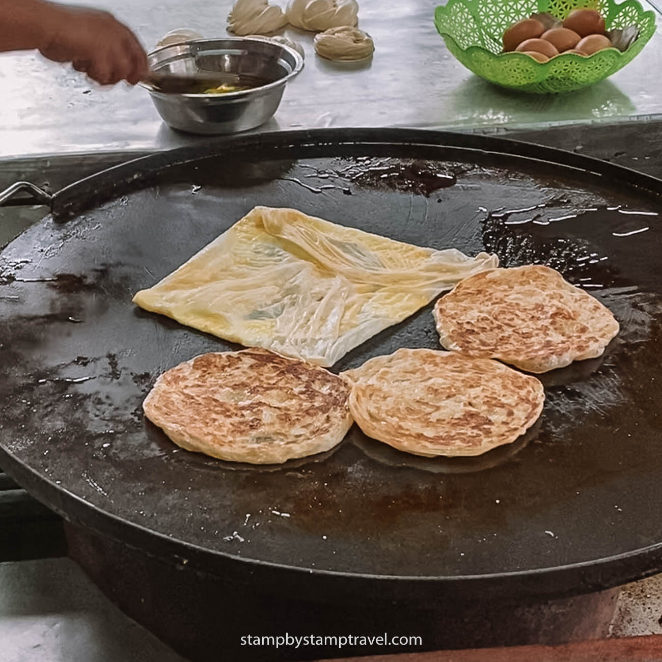 Roti comida típica tailandesa