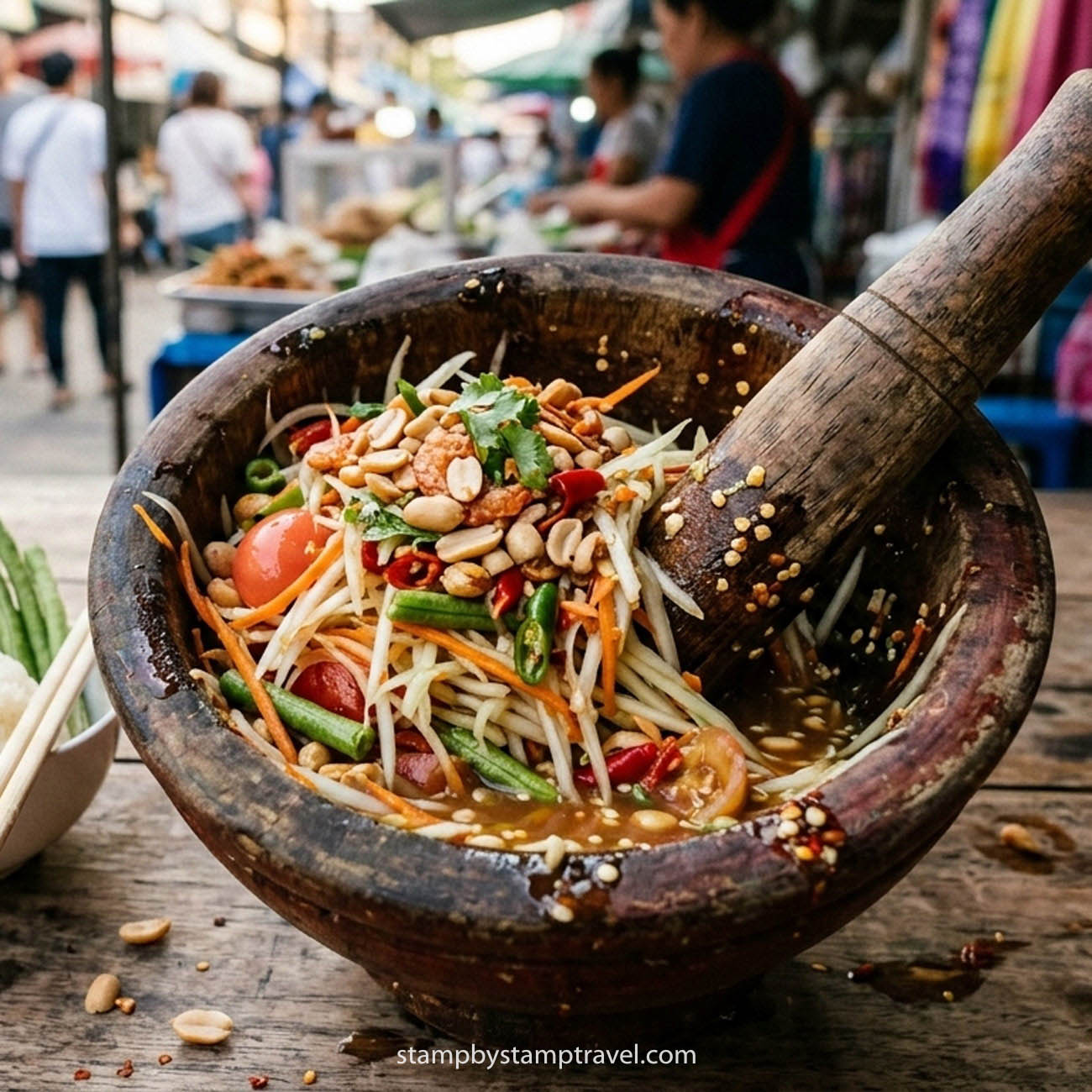 Som Tum, gastronomía tailandesa