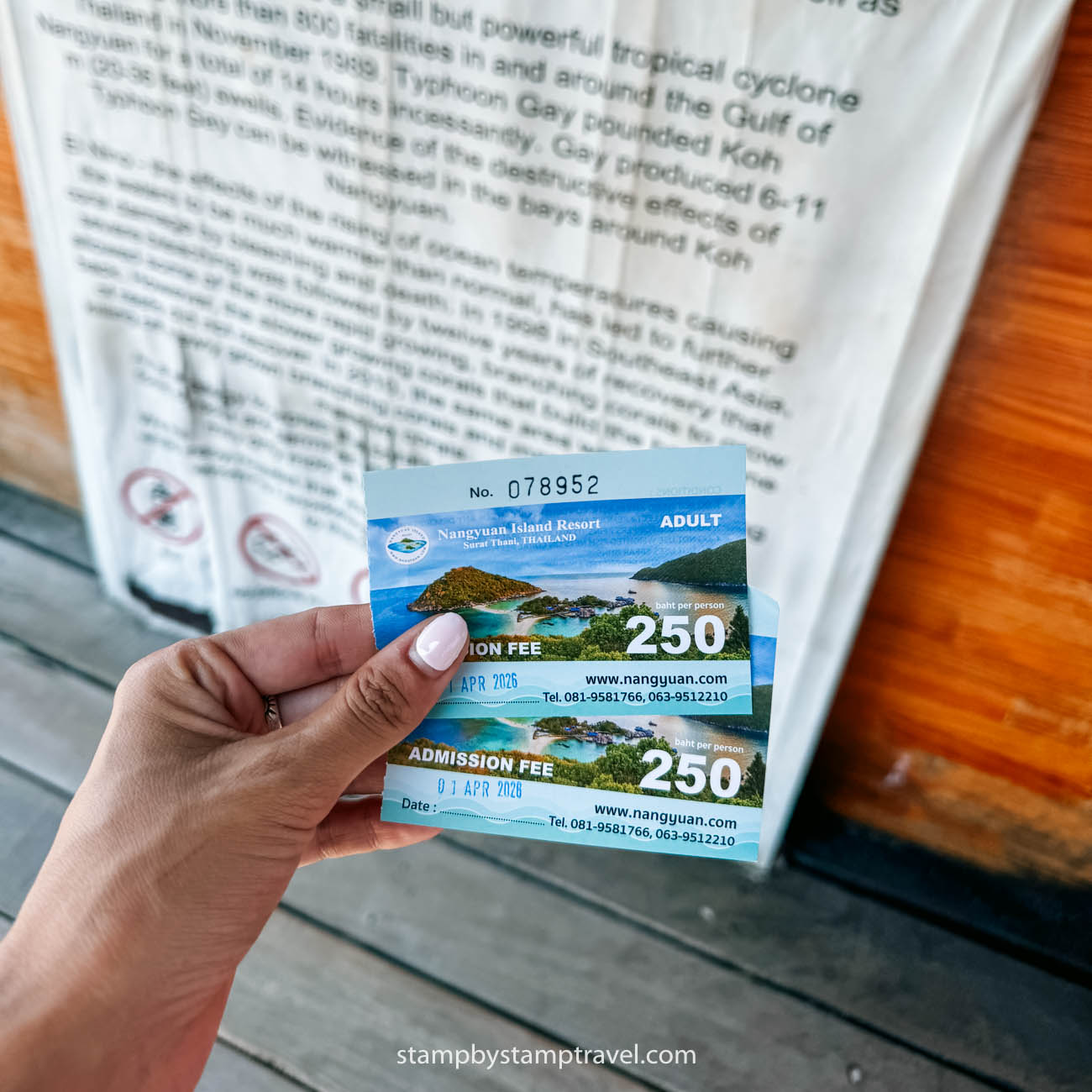 Entradas a Koh Nang Yuan