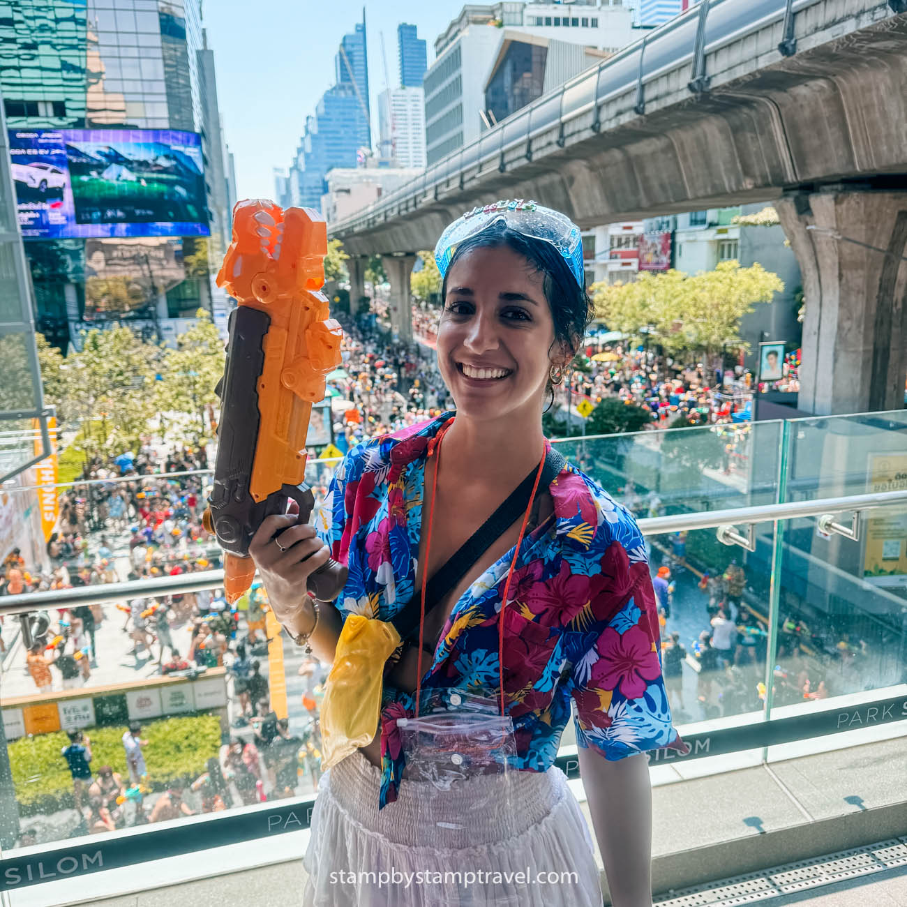 Leyre en el Songkran en Tailandia
