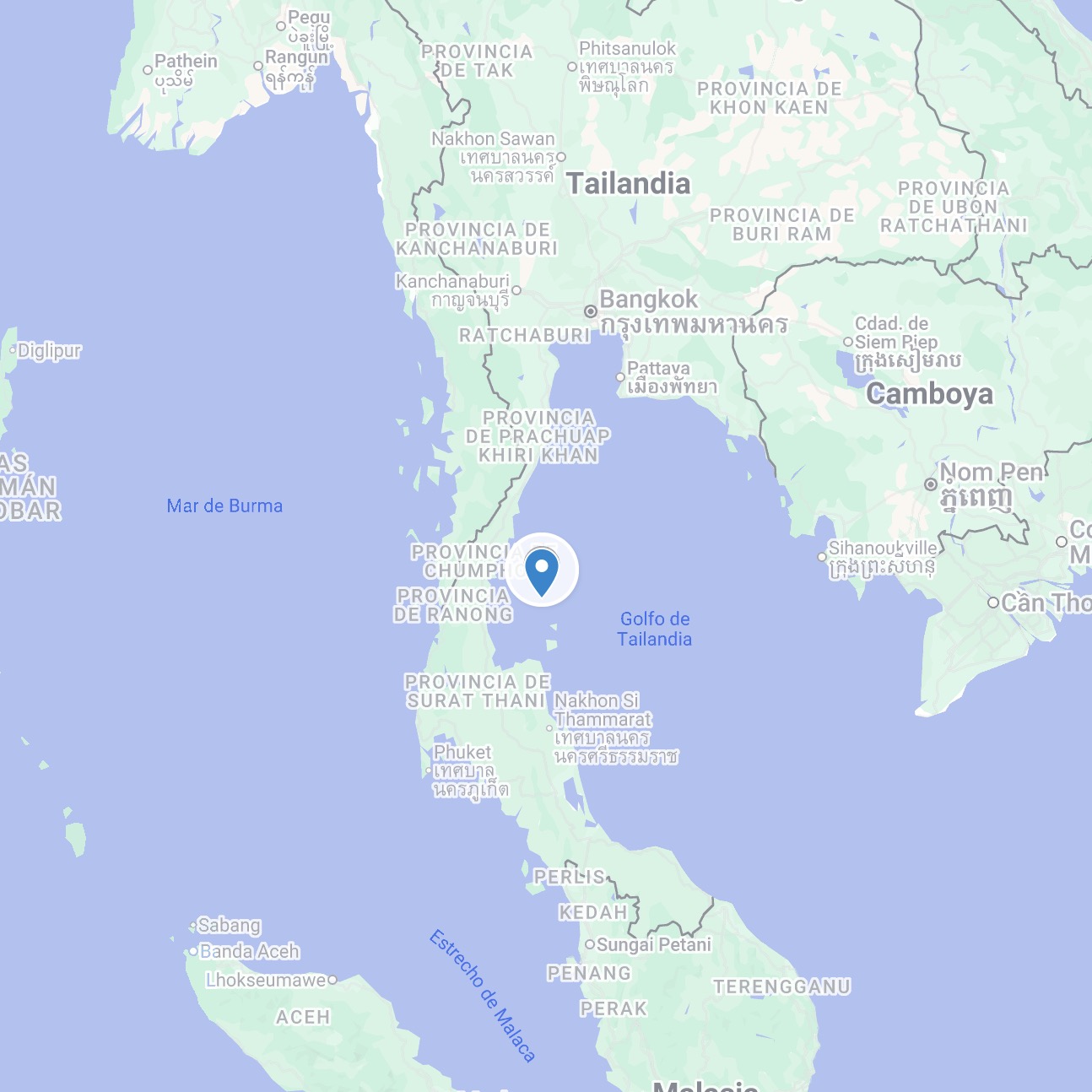 Ubicación de Koh Tao