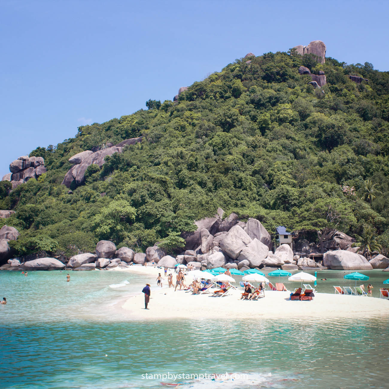 Lengua de arena en Koh Nang Yuan