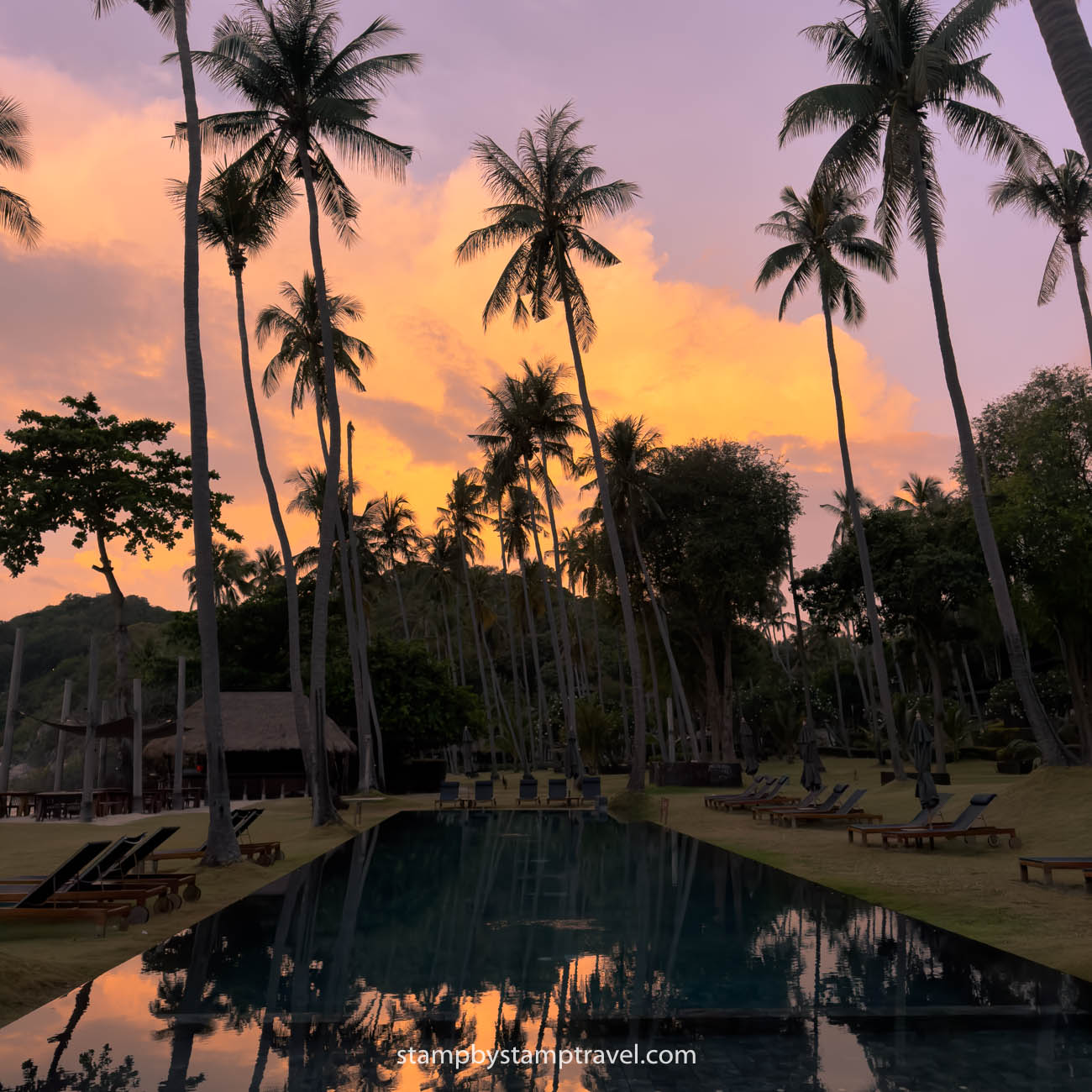 Piscina del resort de Shark Bay en Koh Tao