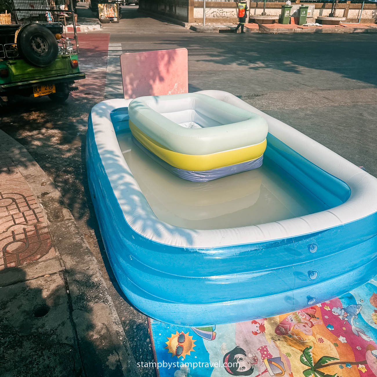 Piscinas durante el Songkran de Tailandia