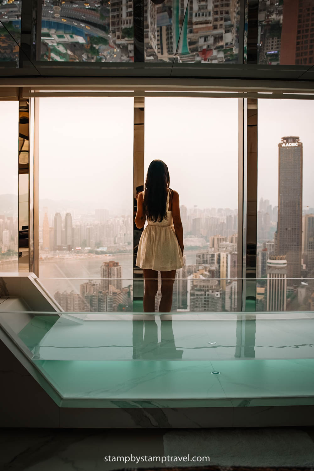 Vistas desde nuestro hotel de Chongqing